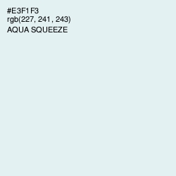 #E3F1F3 - Aqua Squeeze Color Image